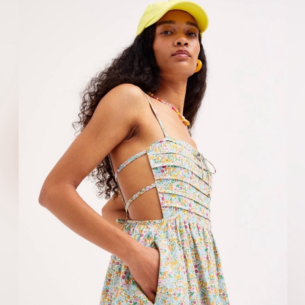 NWT For Love & Lemons Raleigh Midi Dress